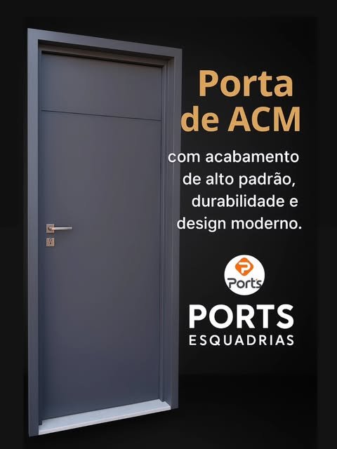 Portão integrado a uma fachada residencial